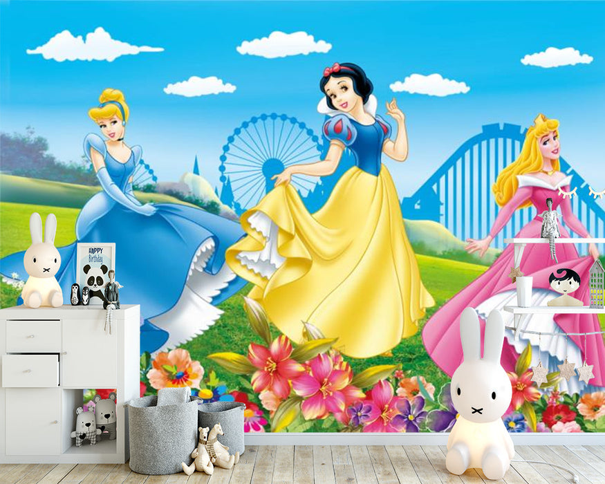 Cinderella, Snow White, and Sleeping Beauty Wallpaper Murals