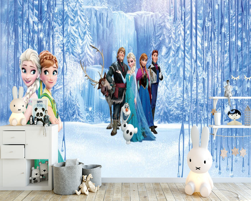 Princess's dreamy winter atmosphere wallpaper mural