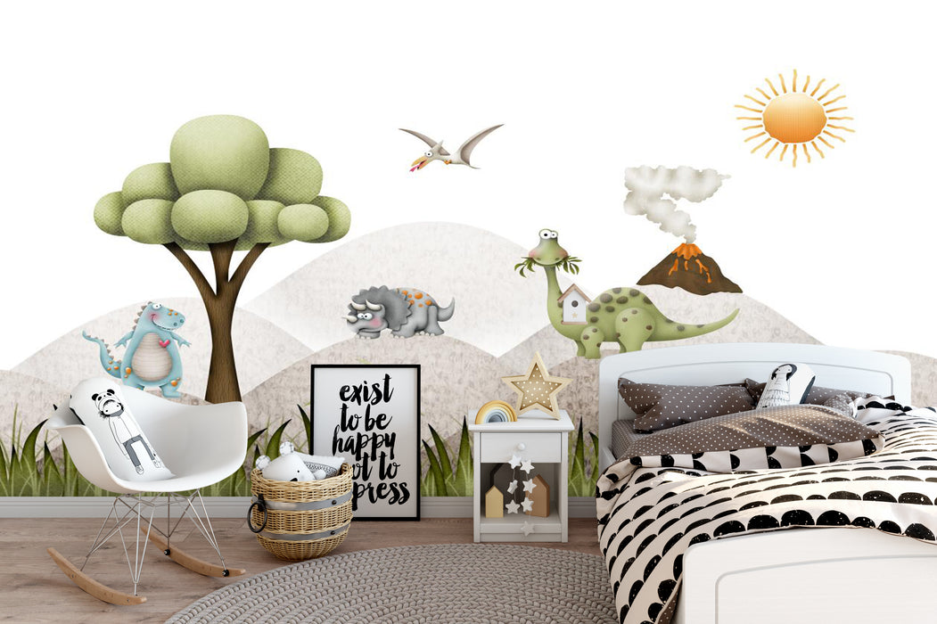 Wallpapers/murals/children's rooms are full of childlike fun and vitality