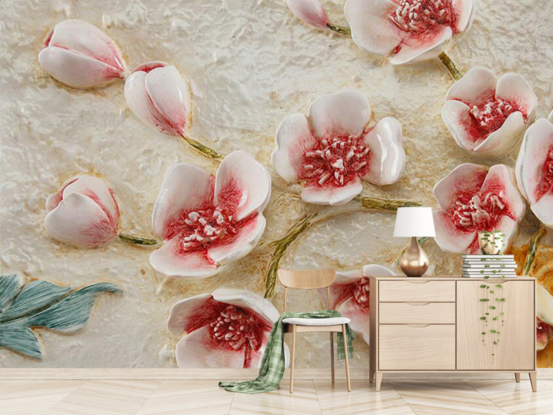 Exquisite and romantic flowers, wallpaper murals