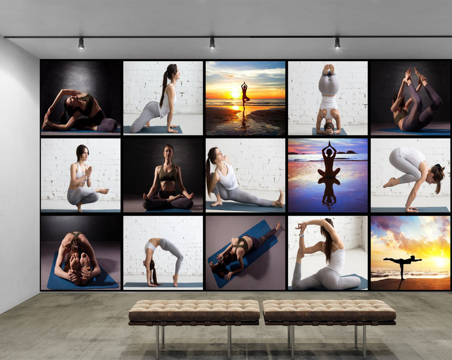 Wallpaper decoration wallpaper is like a visual encyclopedia of yoga