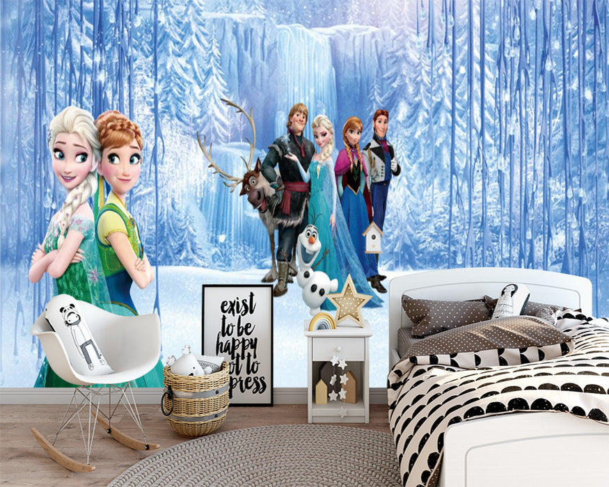 Princess's dreamy winter atmosphere wallpaper mural