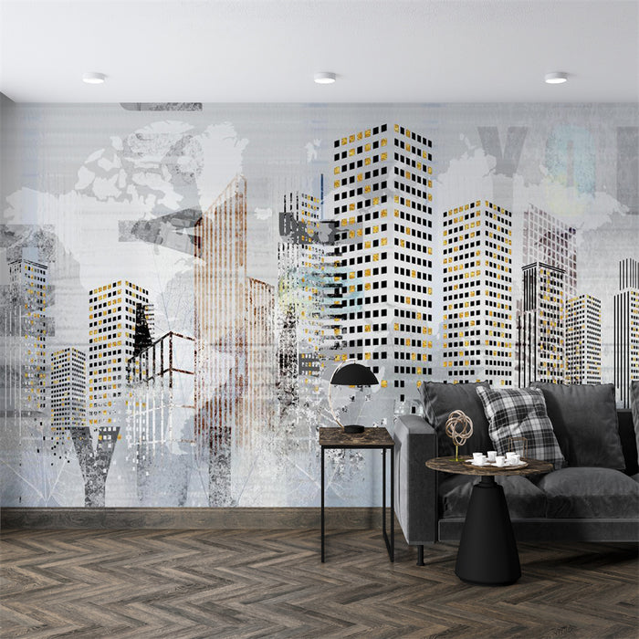 Wallpaper and murals of high-rise buildings