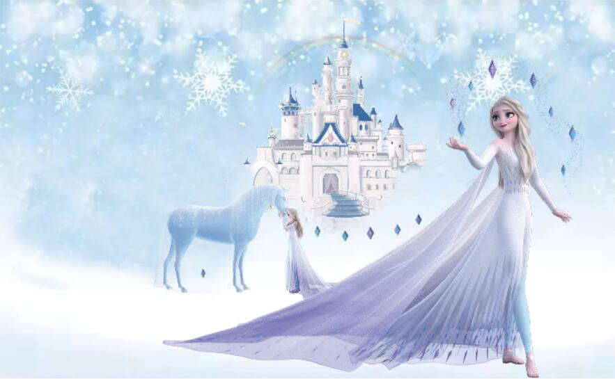 Ice and Snow Castle Elsa Wallpaper Mural