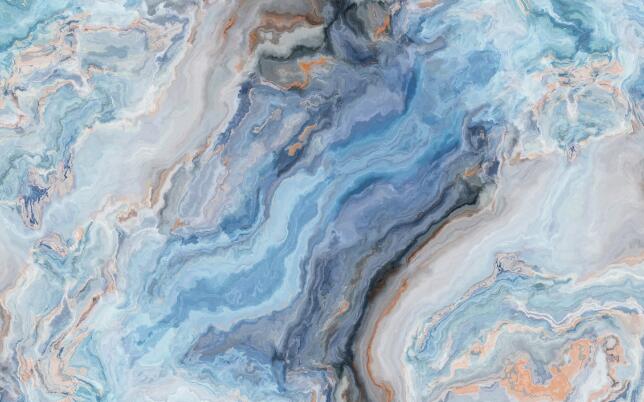 The flowing marble texture of modern wallpaper