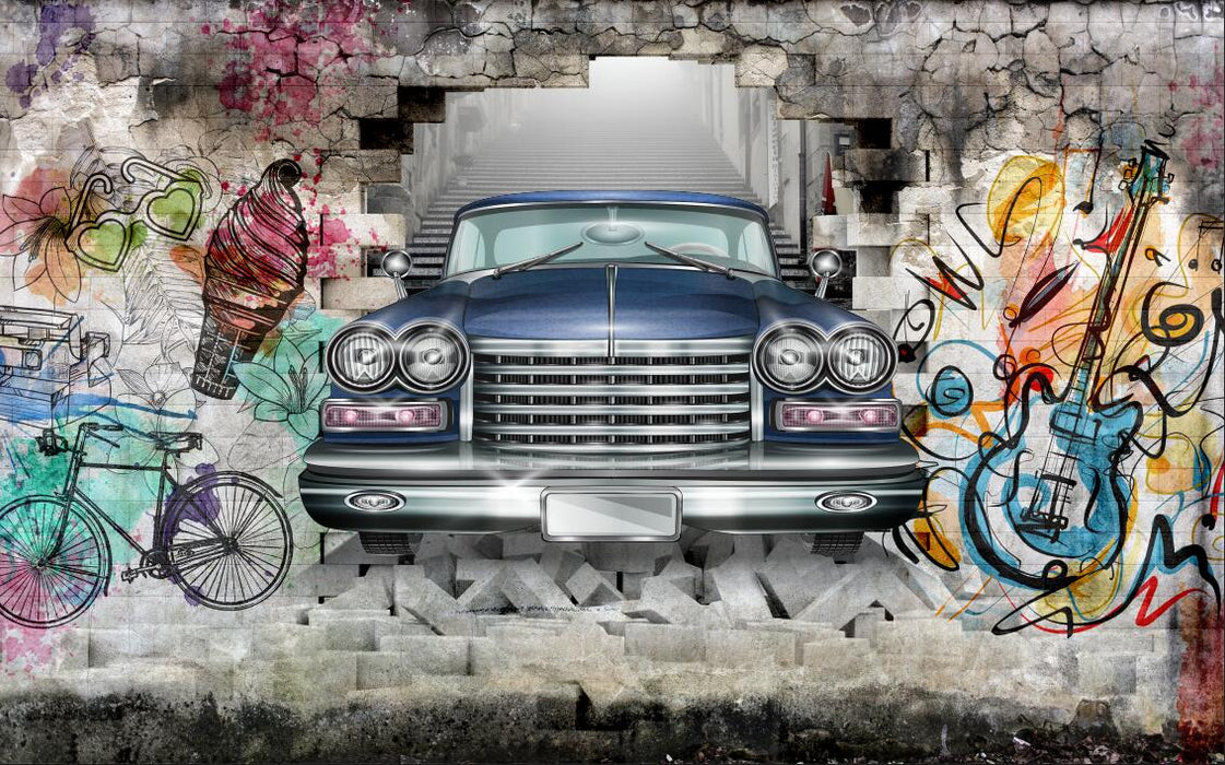 Wallpaper retro and artistic atmosphere classic vintage cars