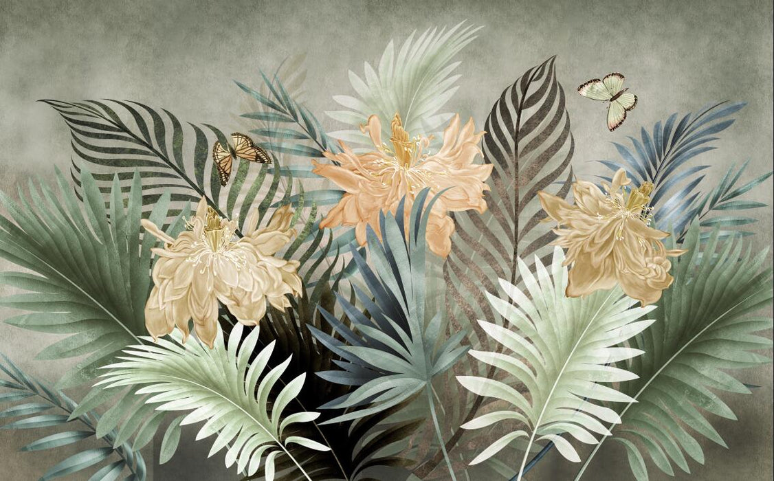 Home wallpaper murals present a peaceful tropical atmosphere