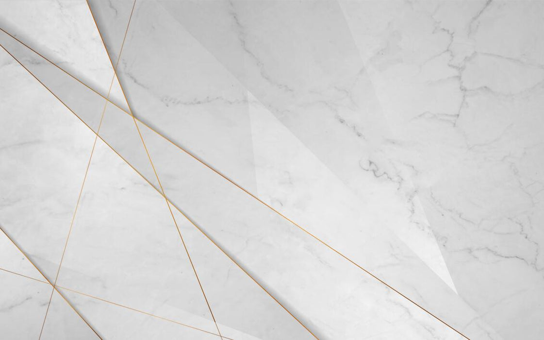 Elegant marble base with golden lines wallpaper mural