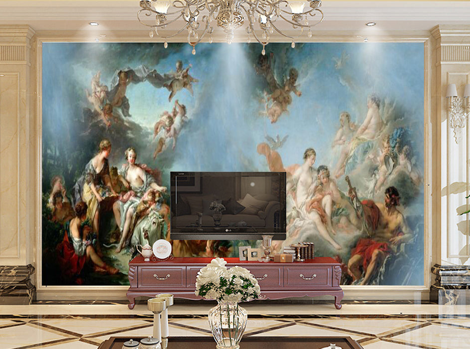 The Romance and Magnificent Wallpaper Murals of Classical Mythology