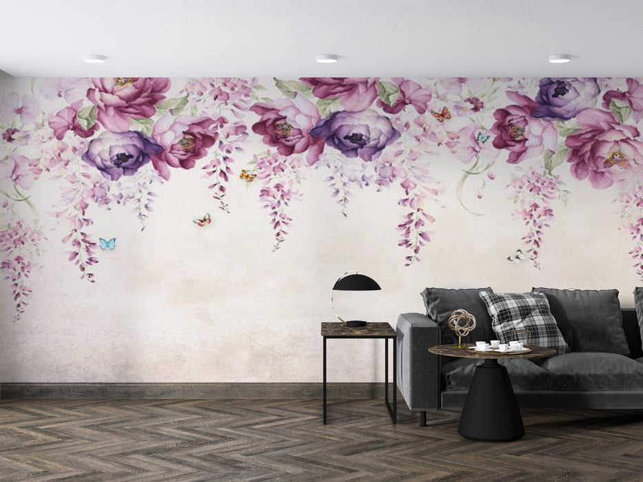 Wallpaper murals are full of romantic and warm beauty