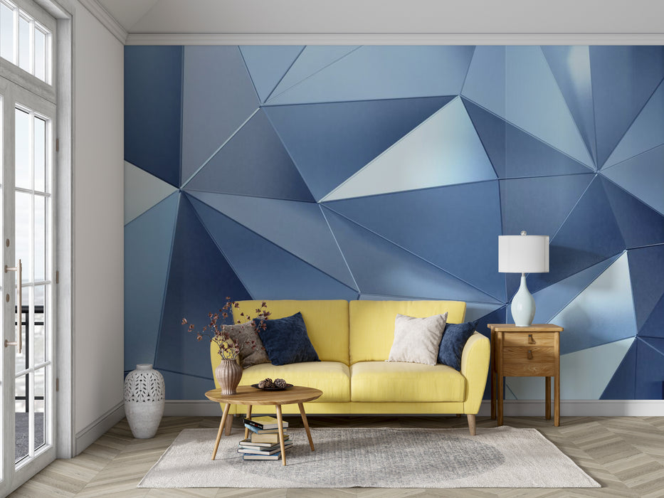 Modern and technologically advanced geometric wallpaper