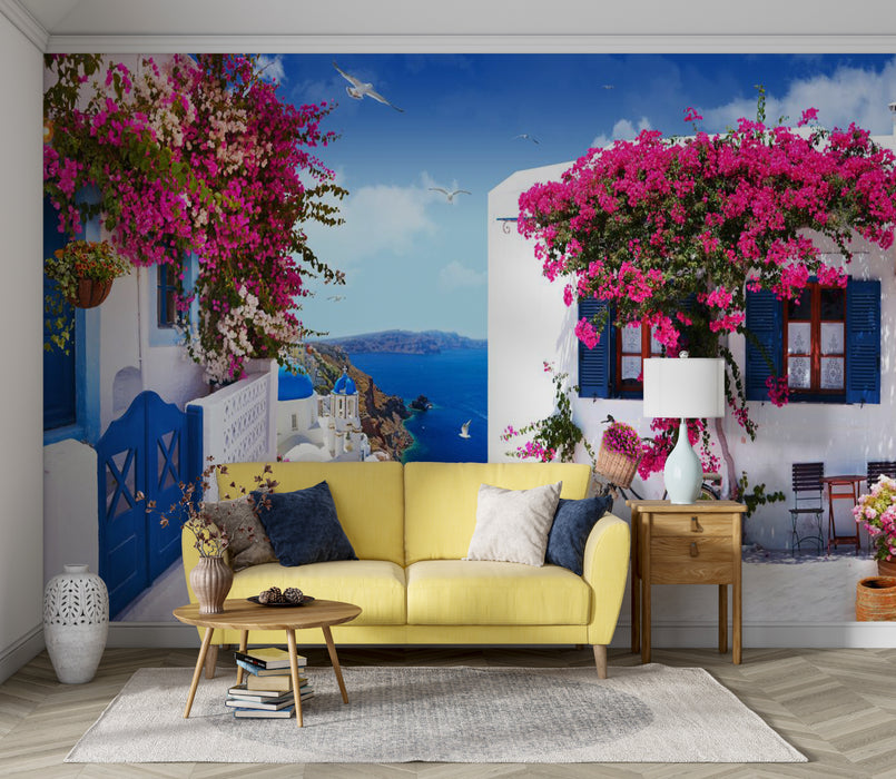 Wallpaper Dreamy Mediterranean Style Painting