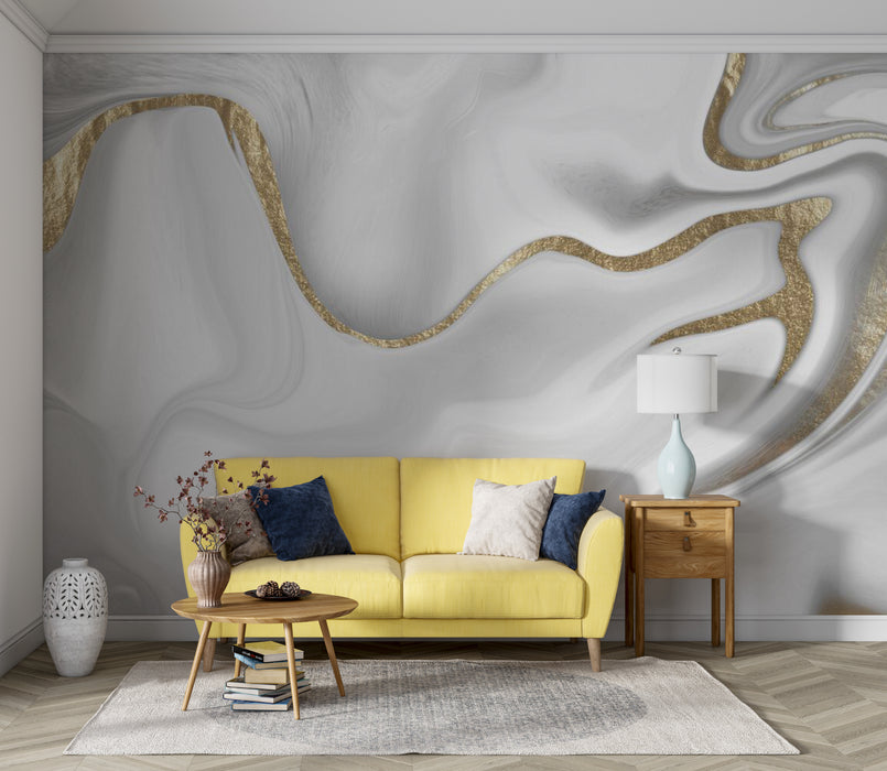 Luxurious golden milk texture image, wallpaper mural