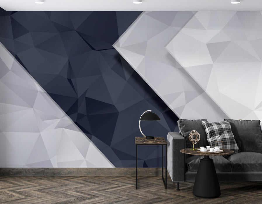 Modern art geometric collages, wallpaper murals