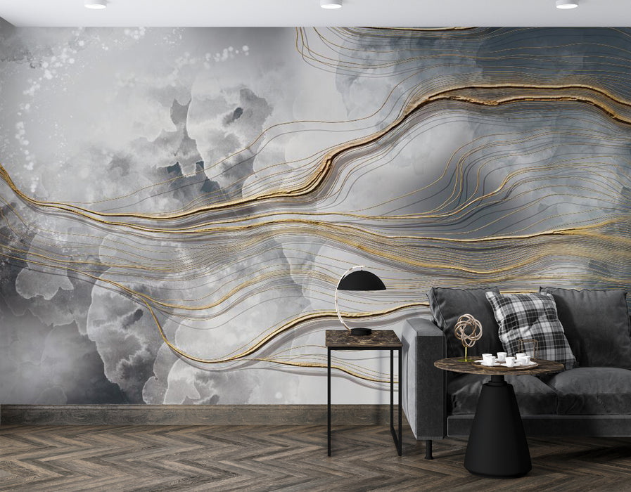 Dynamic and elegant cloud and mist images, wallpaper murals