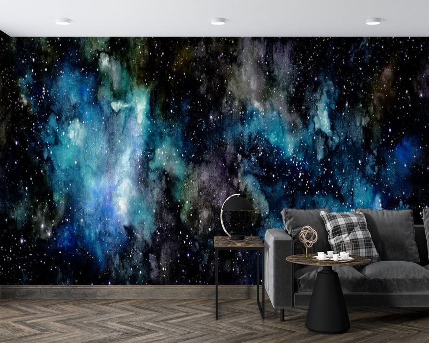 Wallpaper, vast universe, starry sky, deep black murals