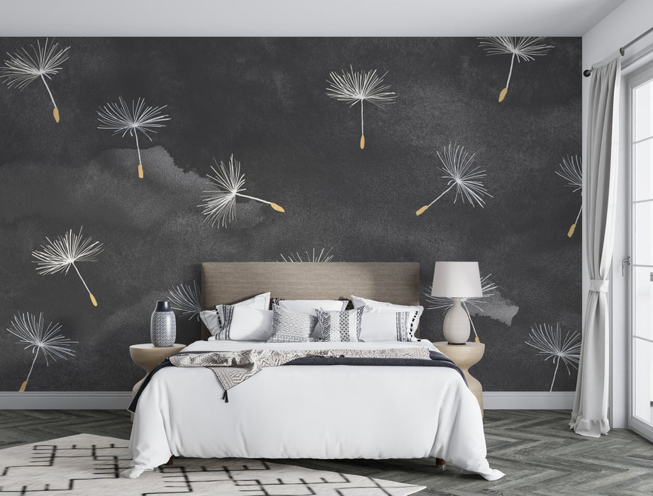 Wallpaper Dandelion Seed Ball Mural